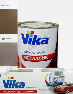 217 Миндаль VIKA металлик базисная эмаль
