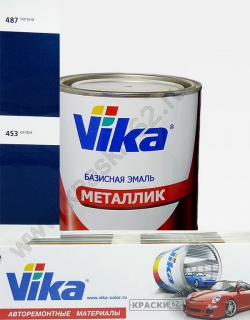 487 Лагуна VIKA металлик базисная эмаль
