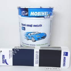 498 Лазурно - синяя MOBIHEL металлик базовая эмаль